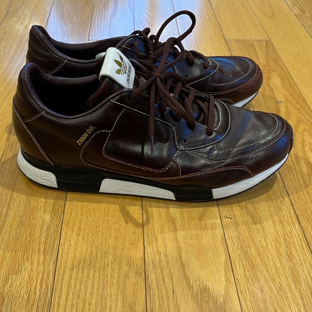 Men’s Leather Adidas ZX 800 DB David Beckham Burgundy size 12